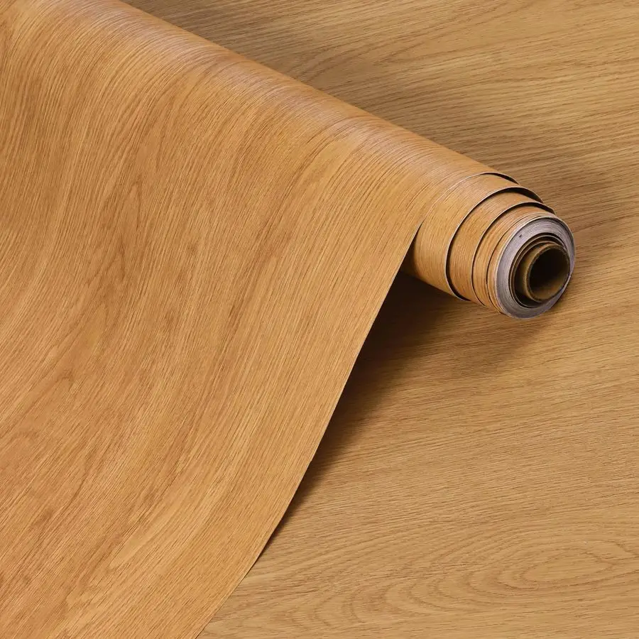 

Wood Textured Peel and Stick Wallpaper Wood Grain Contact Paper Removable Self Adhesive Drawer Liner Shelf Paper 31x157 Wooden a