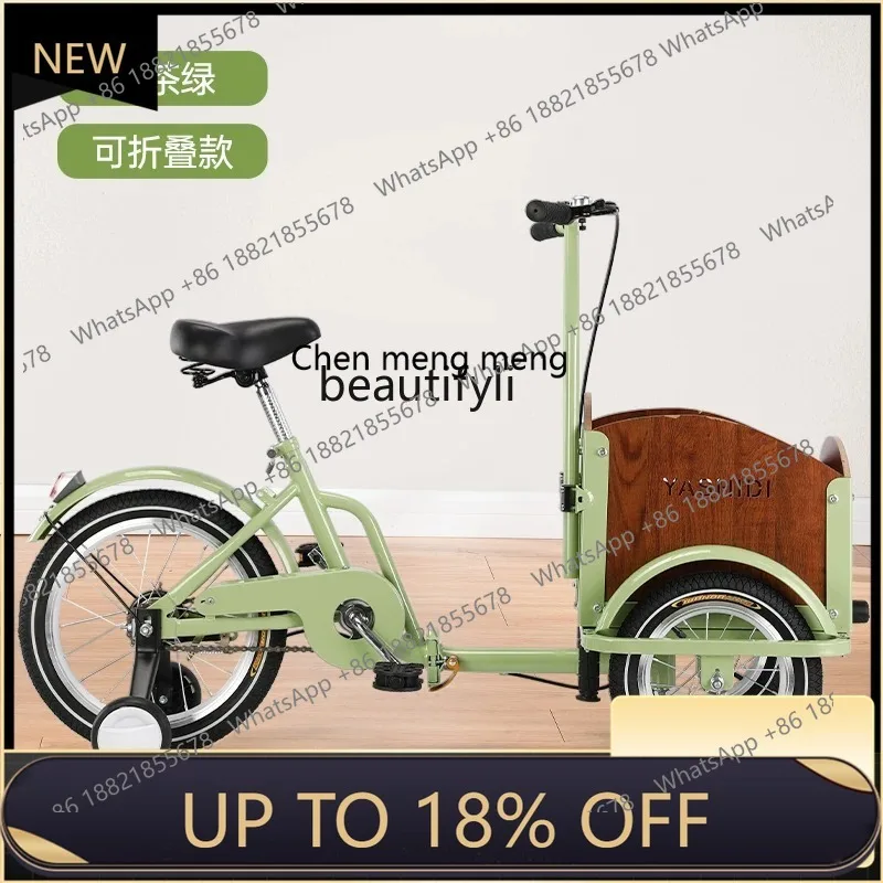 

Z189 a601 Pet Car Outdoor Parent-Child Bicycle Reverse Riding Tricycle