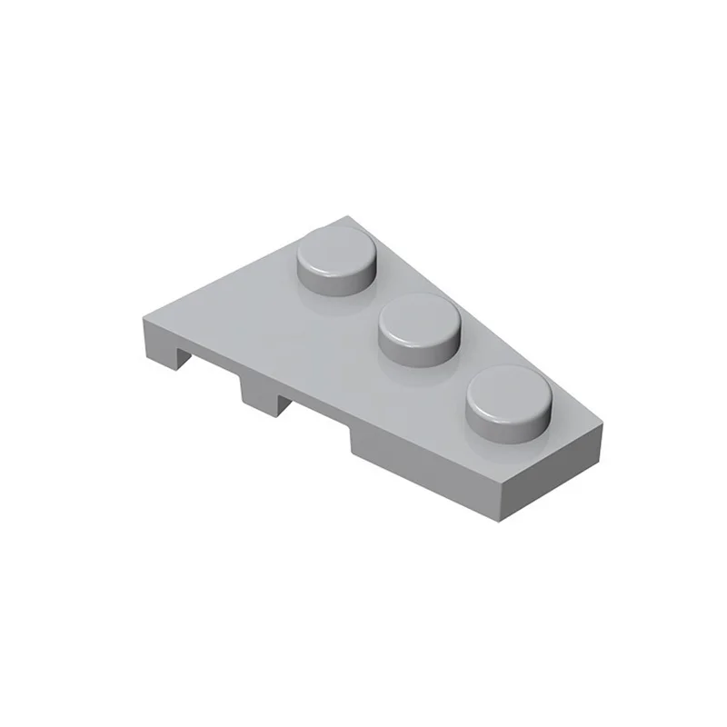 10pcs 43722 Wedge Plate 3x2 Right Building Blocks Bricks Bulk Technical Parts MOC GBC Modular DIY Compatible Toys