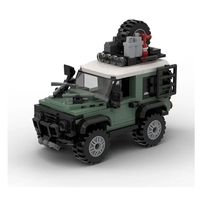 

248-piece small building block set for assembling an MOC off-road rescue vehicle (8-stud wide, 90-scale model) - a toy gift.