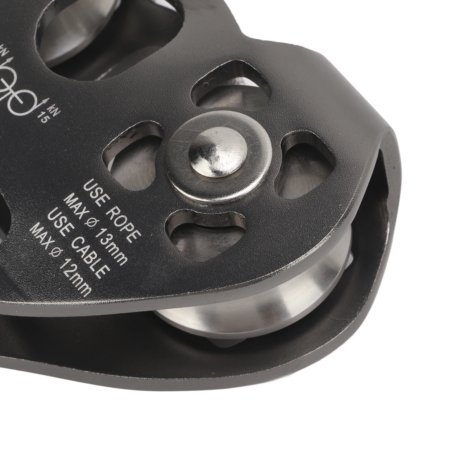 بكرة دوارة من الألومنيوم لتسلق الجبال ، عربة مزدوجة السرعة بالترادفي ، بكرة لتسلق الصخور