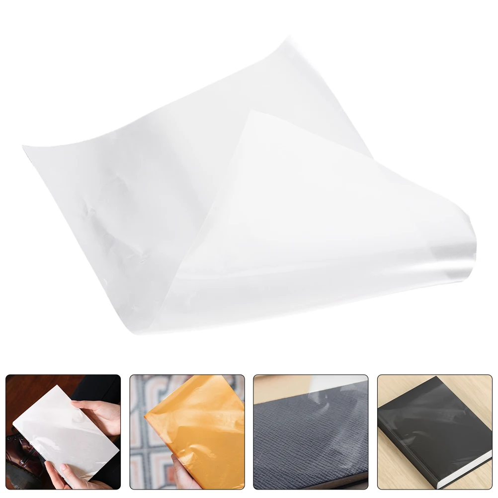 Self Adhesive Book Cover Clear Plastic Protector for Textbooks Hardcover Transparent Cover Film Notebook
