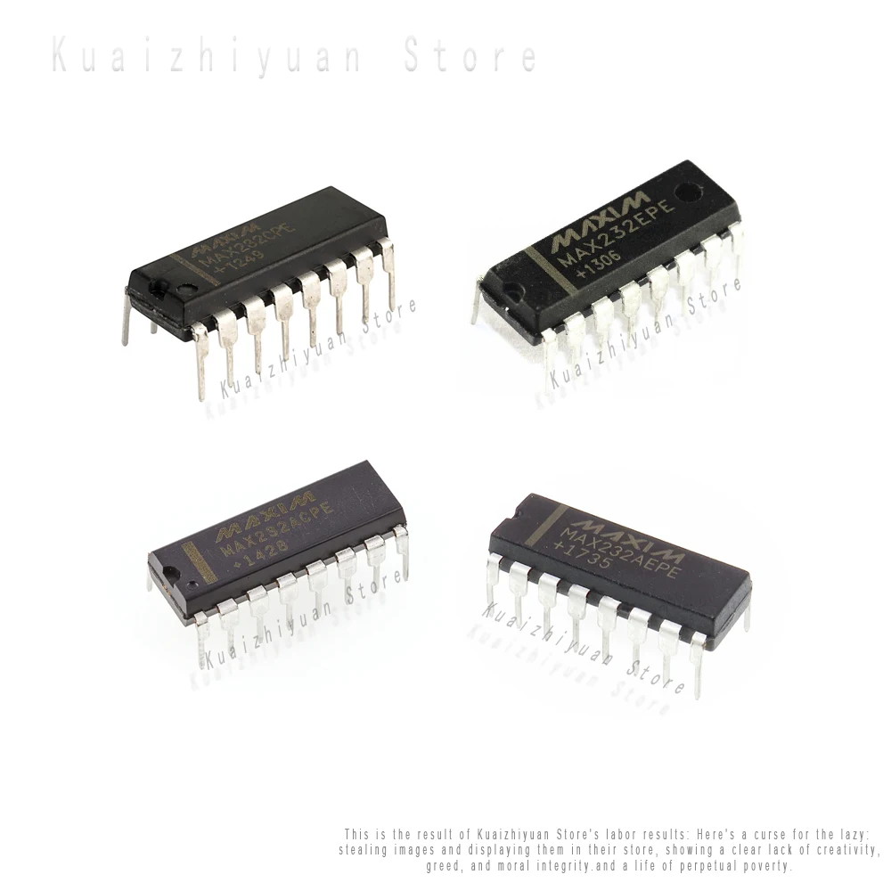 10PCS/Lot New And Original MAX232CPE MAX232EPE MAX232ACPE MAX232AEPE Electronic Components MAX232 Interface Transceiver Chip