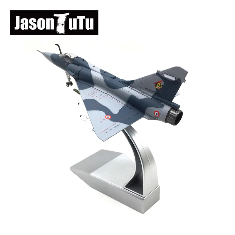 Jason TUTU French Mirage 2000 Fighter Jet Diecast Metal 1/100 Scale Mirage-2000 Aircraft Model Planes Drop Shipping