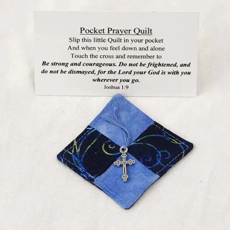 Vintage Prayer Quilt Squares Handmade Colorful Cloth Quilt Colorful Quilts Prayer Quilt Squares For All Ages Men Women