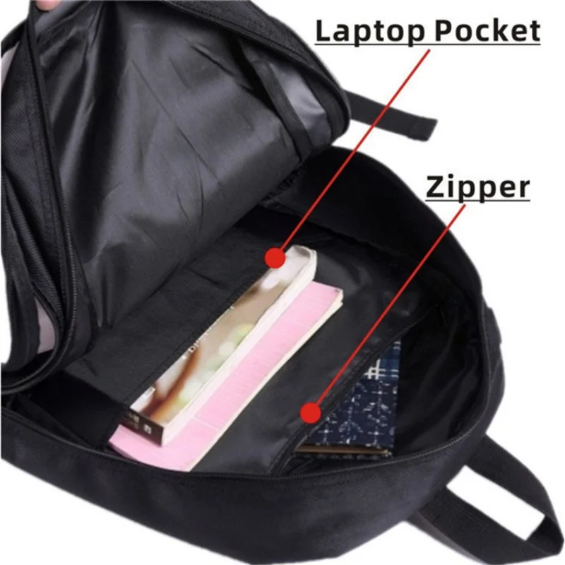 Picture 6: Yungblud Backpack Shoulder Bag Pencil Case 3Pcs/Set YUNGBLUD Student Pattern School Bag Teen Daily Casual Backpacks Mochilas