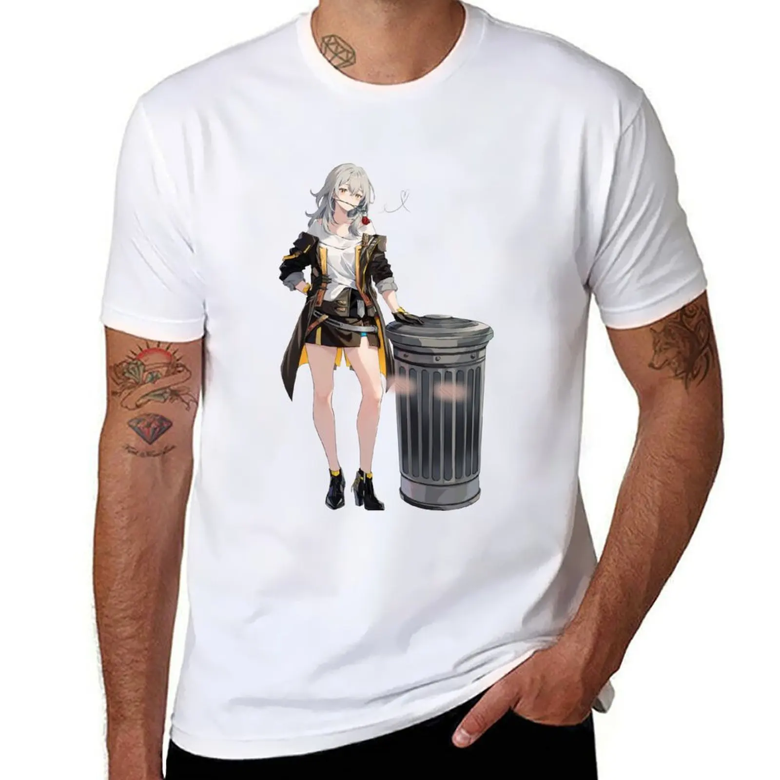 

Stelle x Trash Can T-Shirt man t shirt designer t shirt men 100% cotton luxury brand T-Shirt
