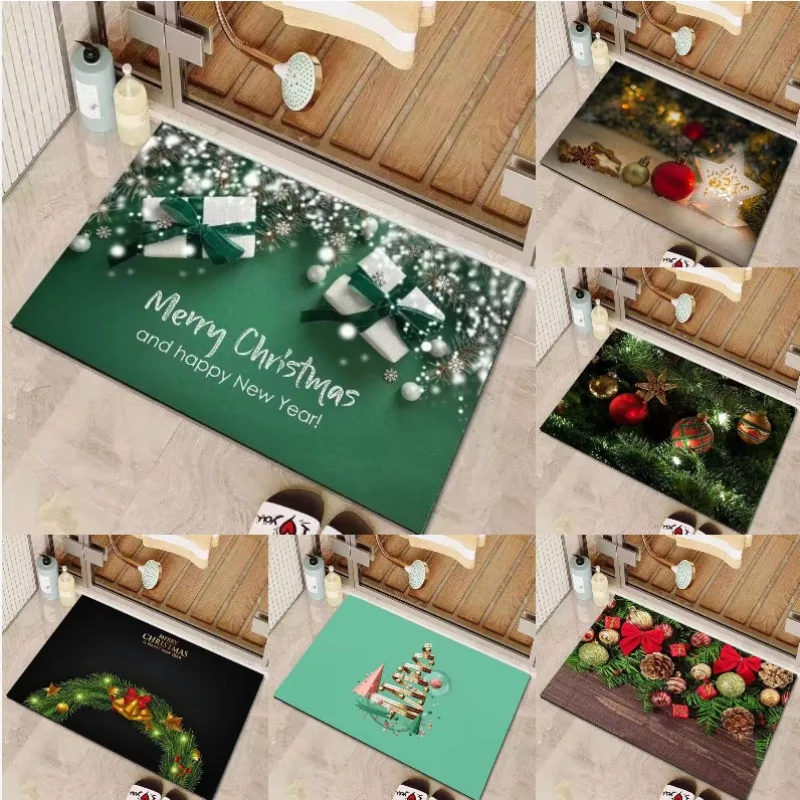 عيد الميلاد الديكور السجاد عيد الميلاد إكليل حصيرة شجرة عيد الميلاد عيد الميلاد الكرة المضادة للانزلاق ماصة السجاد عطلة الديكور