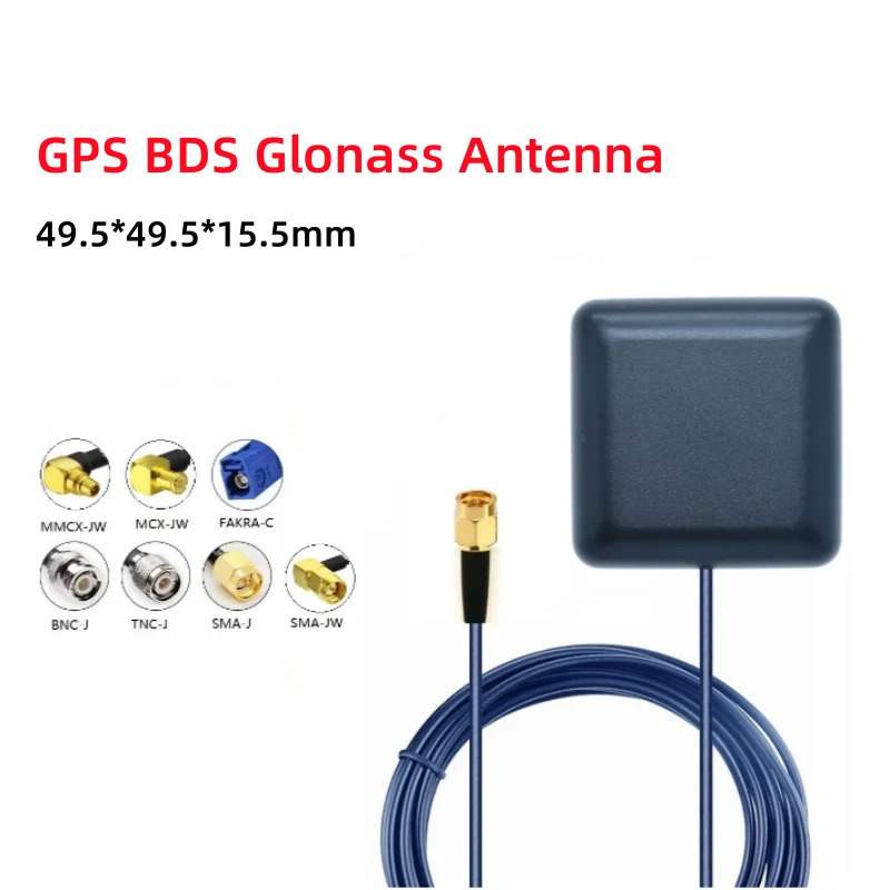 

GNSS Antenna GPS BD GLONASS 42dbi high Gain magnet Antenna SMA TNC BNC MMCX MCX FAKRA Connector RG174 1M cable