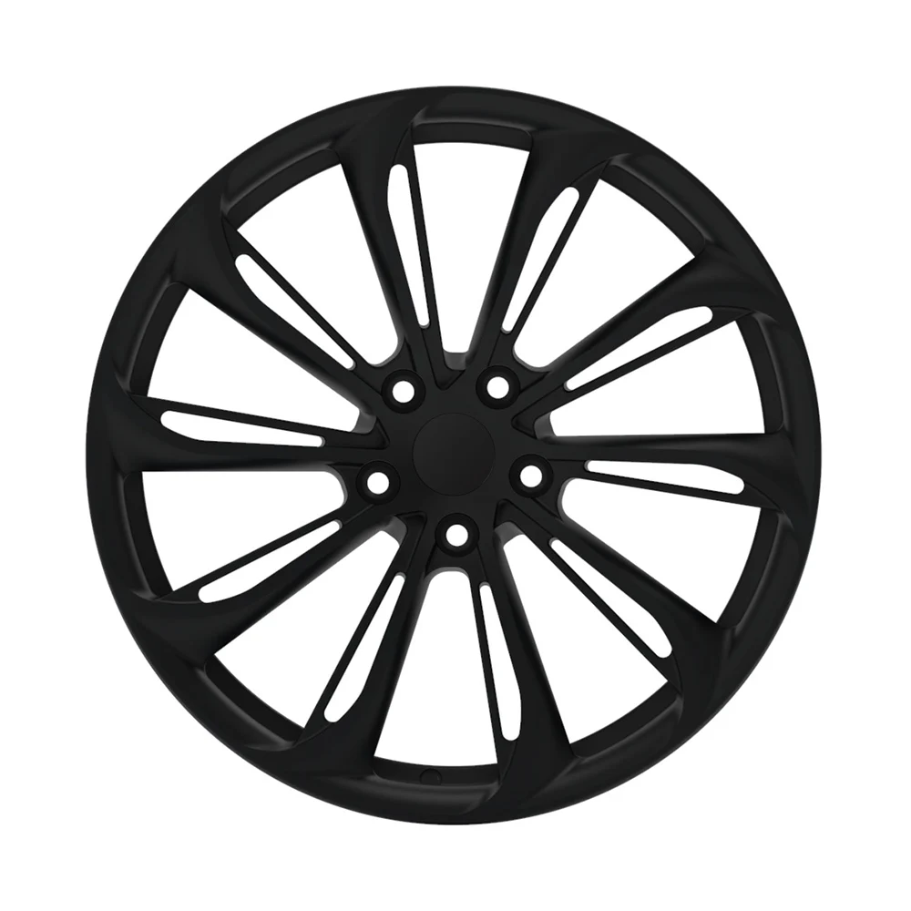 Custom 1 Piece Matte Black Forged Monoblock 5x114.3 Wheels 19 Inch 19*9.5 for  Car Model Y