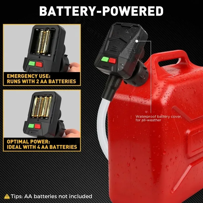 70138 Self Stop Oil Pump Black 660g for Automotive Fuel Transfer Manual Hand Operated Suction Device Portable Diesel