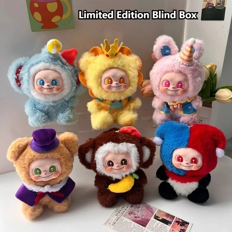 

Original XIVO Lulala Fluffy Friends Circus Series Plush Vinyl Blind Box Cute Circus Doll Bag Decoration Toy Collector Gift Box
