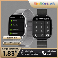 Smartwatch Blood Pressure/Blood Oxygen Monitor Bluetooth Calling IP68 Waterproof For Android&iOS Men Women Gifts Smart Watch