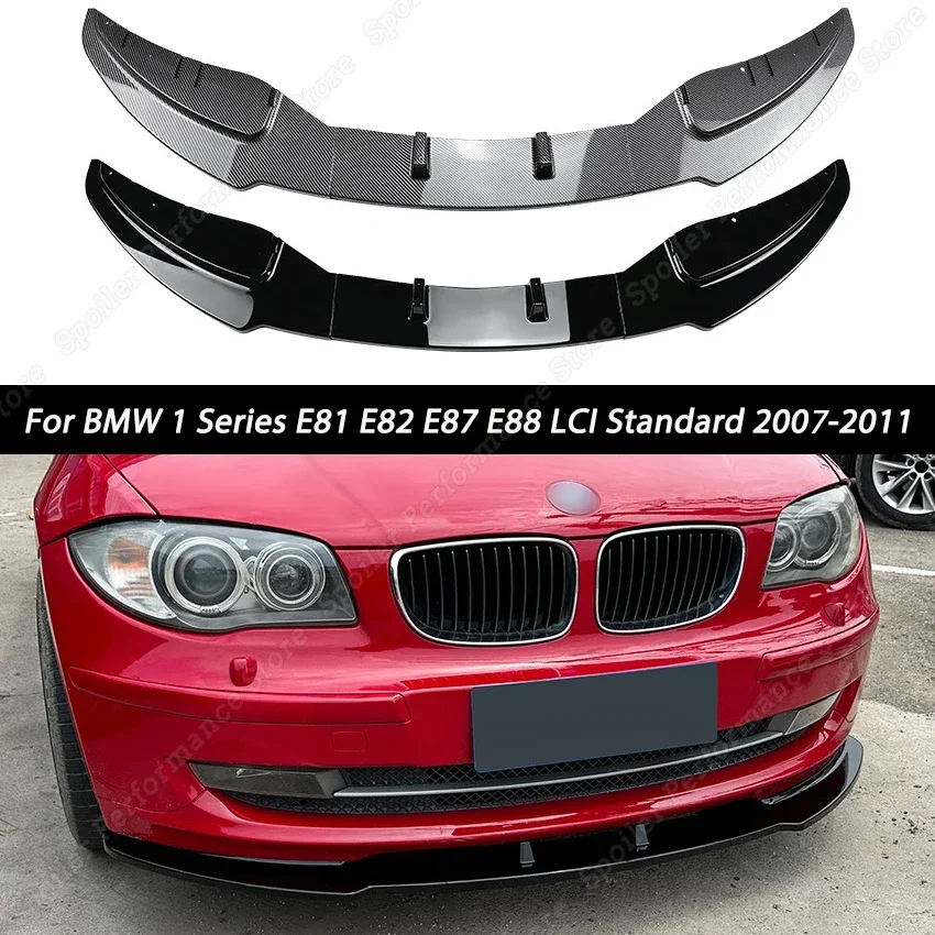 

Car Front Bumper Lip Splitter Spoiler Diffuser Body Kits for BMW 1 Series E81 E82 E87 E88 LCI Standard Model 2007-2011 Tuning