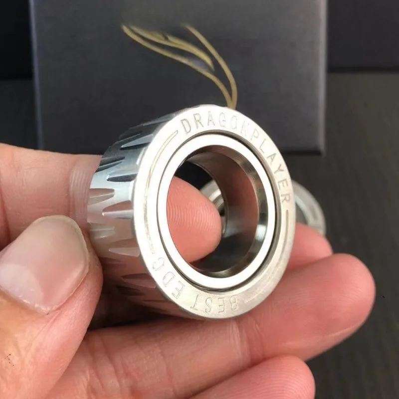 メカニック段落リング感覚玩具フィジェットタイヤメカニカルスライダー磁気プッシュカードプッシュプレート EDC 金属ストレスリリーフおもちゃ