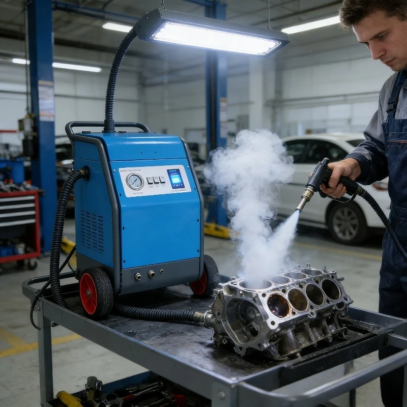 Industrial Dry Ice Blasting Machine for Car Engine Cleaning / Dry Ice Cleaning Machines for Sale / Dry Ice Blasting Machine