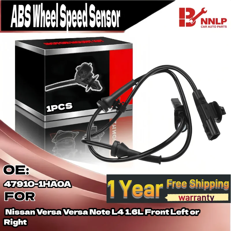 

Датчик скорости колеса ABS для Nissan Versa Versa Note L4 1.6L передний левый или правый 47910-1HA0A
