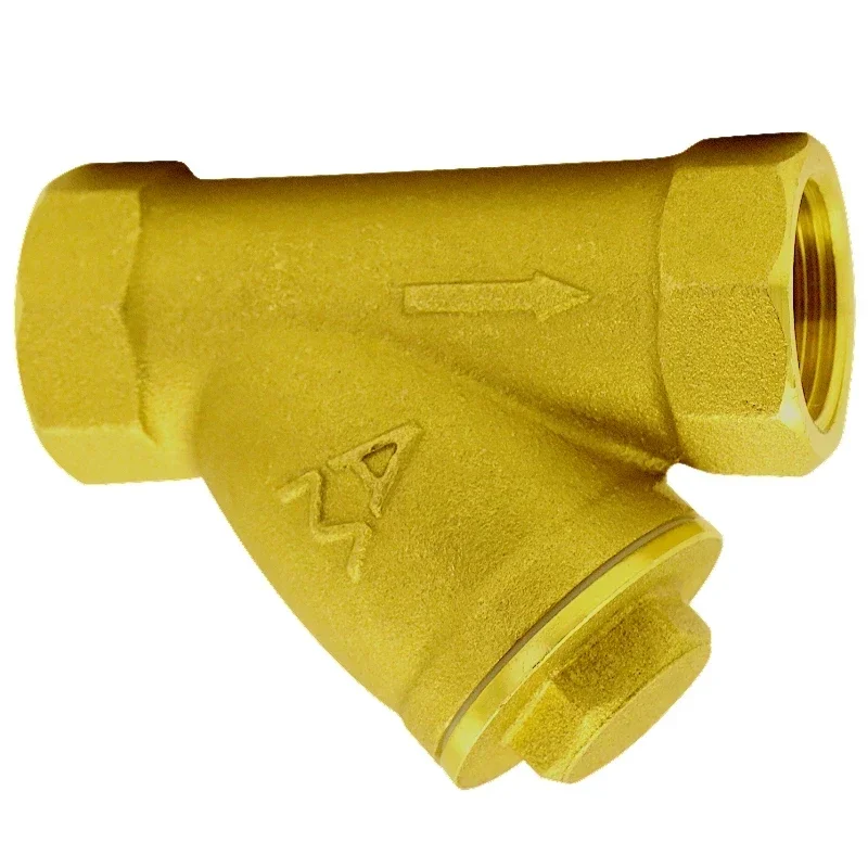 DN15 20 25 32 40 50 65 80 100 Brass Female Inline Y Mesh Strainer Threads Filter Thickened Valve Booster Pump Heating Pipes