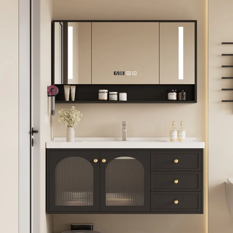 

Narrow Bathroom Cabinets Mirror Closet Storage Organizer Display Bathroom Cabinets Washbasin Gabinete Room Furniture YX50BC