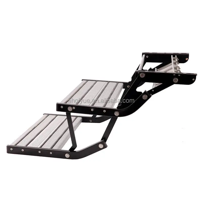 

550x230mm Wholesale High Tensile Aluminum Alloy RV Manual Step With 220KG Capacity Anti-Slip Design