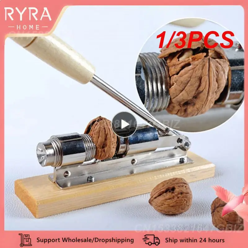 1/3PCS Nutcracker Crack Almond Plier Nut Hazelnut Hazel Pecan Heavy Duty Walnut Cracker Filbert Machine Sheller Kitchen Clamp