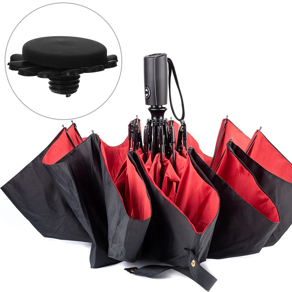 

4 Sets Umbrella Cap Screw Pole Fastening Repair Ends Replacement Tip Cover Caps Outdoor Tops