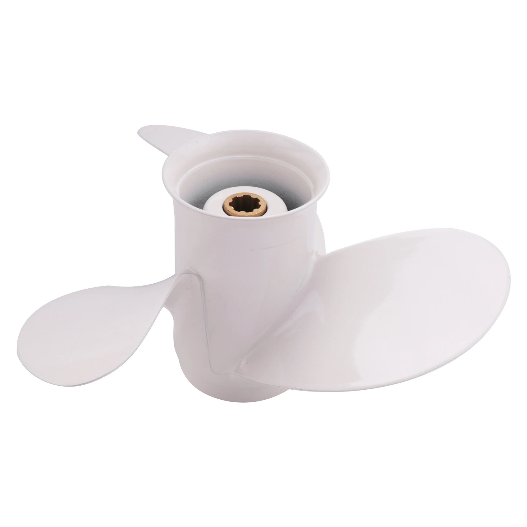 A65P-مروحة القارب 6G1-45943-00-El 8 1/2X7 1/2 لمحرك ياماها الخارجي 6-8Hp سبائك الألومنيوم 3 شفرات R دوران 7 Spline T