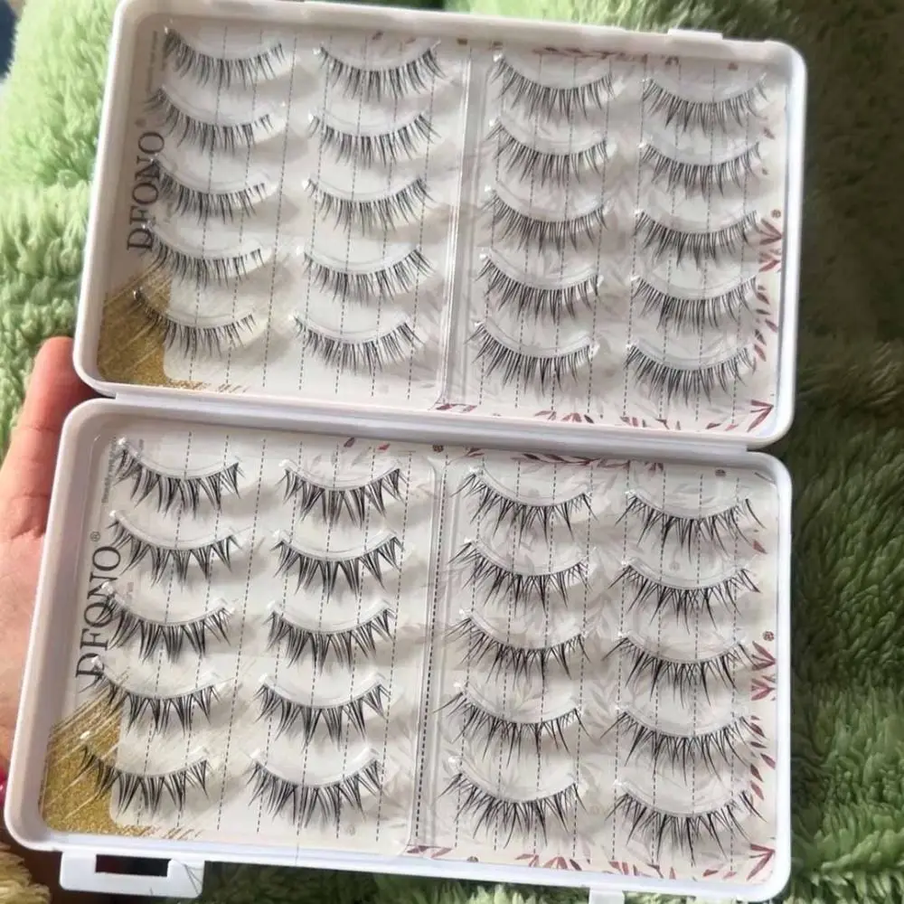 Estensione delle ciglia Ciglia finte a grappolo Ciglia finte soffici di lunga durata fai da te Ciglia arricciate spesse riutilizzabili dense