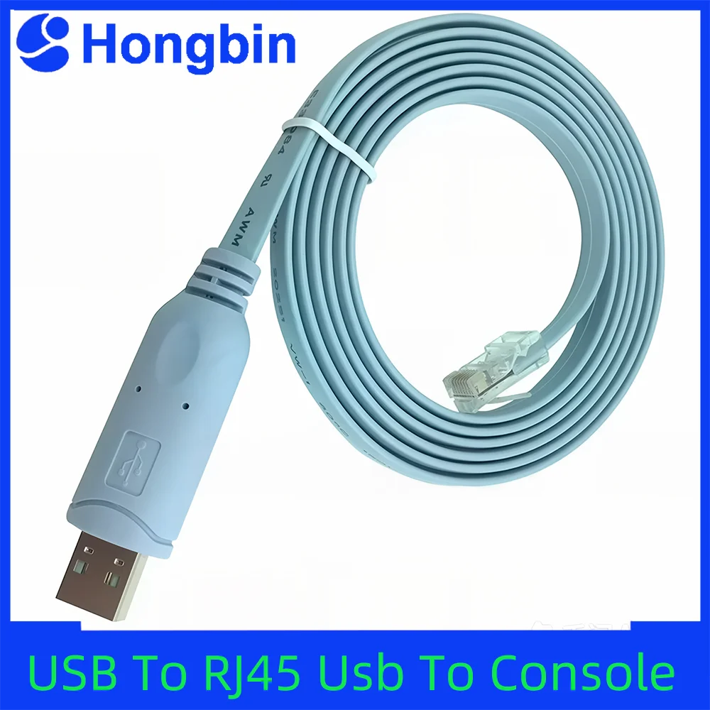 USB To RJ45 Usb To Console Debugging Cable RJ45 Cable H3c Router Switch Control Cable CH340 Applies To Cisco Switch Cables