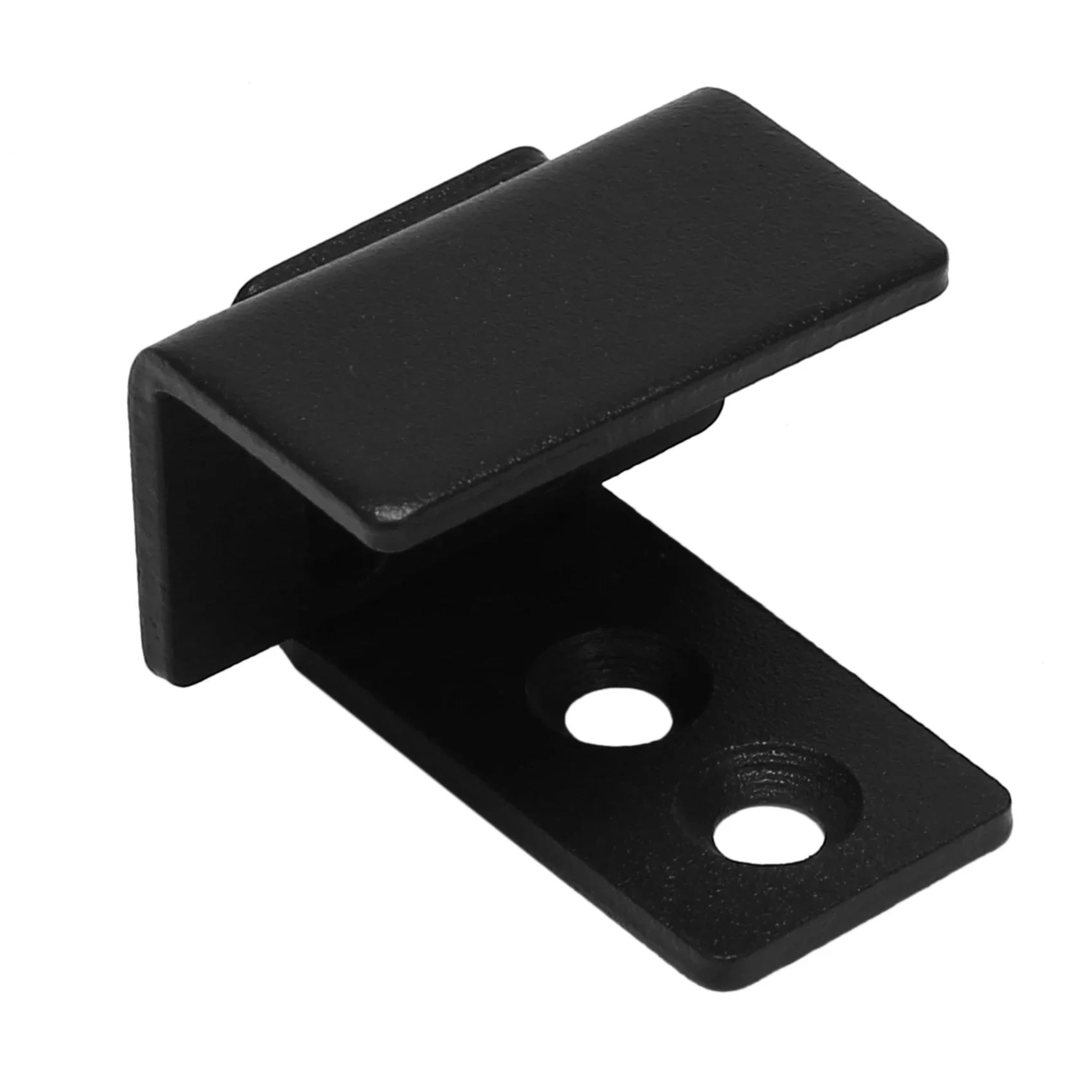 

1Pcs Simple Design Wall Mounted Sliding Barn Door Bottom Floor Guide with Adjustable Bracket Black HOT