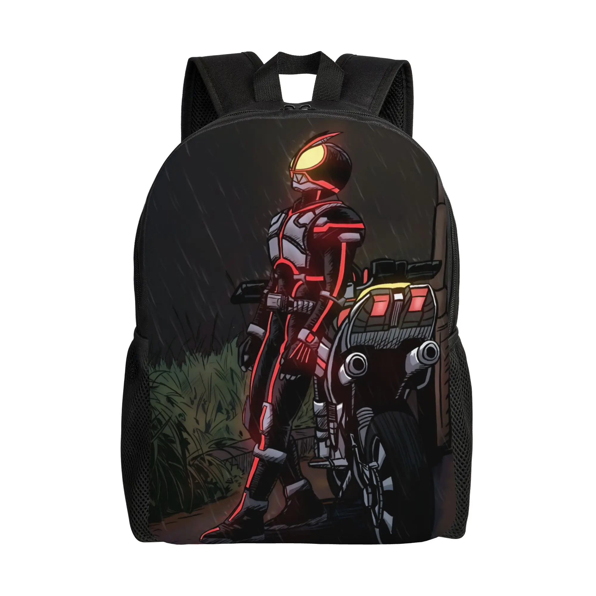 Kamen Rider backpack ita bag  mochila Solid School Zipper Closure Rucksack