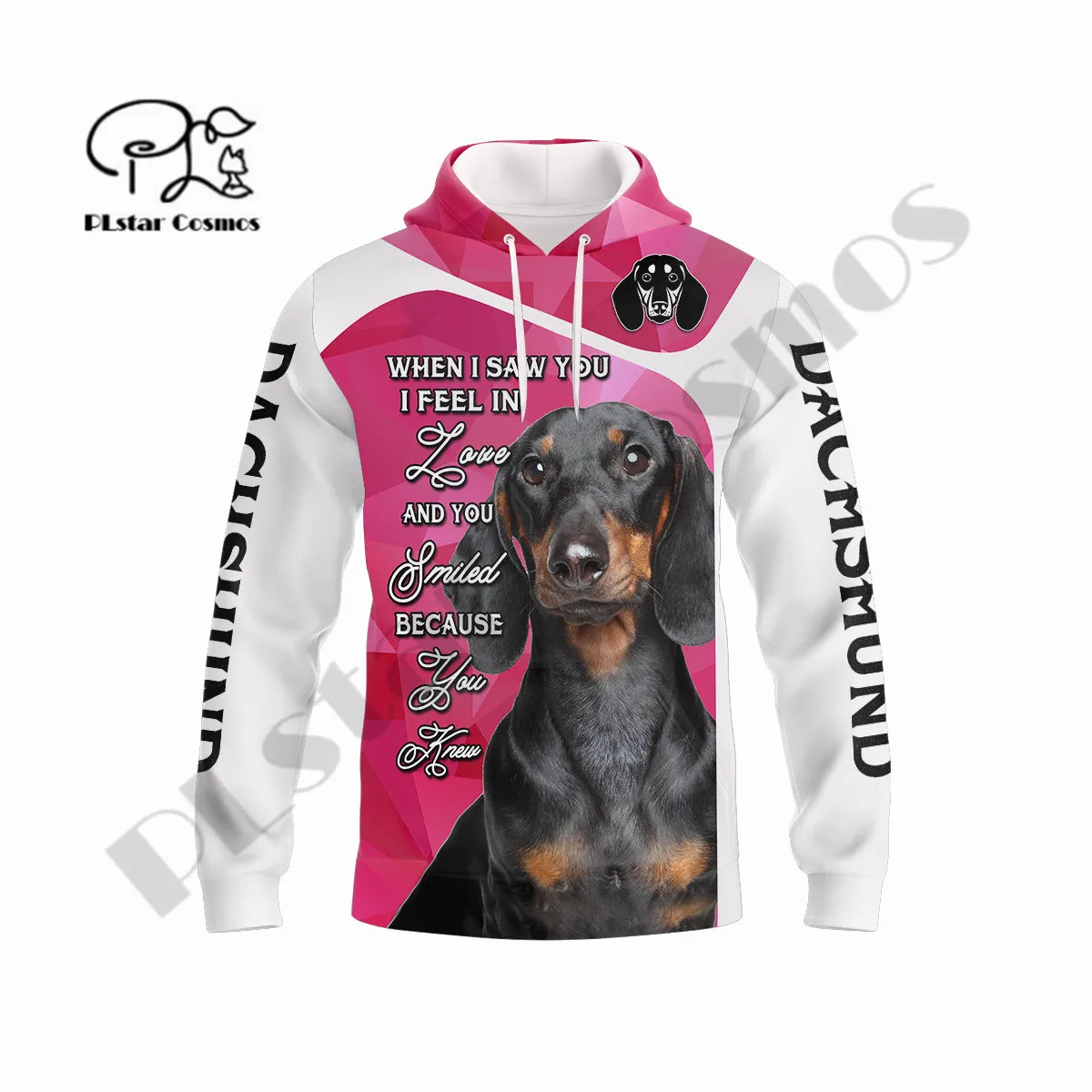 

PLstar Cosmos Newest 3DPrint Dachshund Cute Lover Pet Harajuku Streetwear Casual Unique Unisex Hoodies/Sweatshirt/Zip A-4