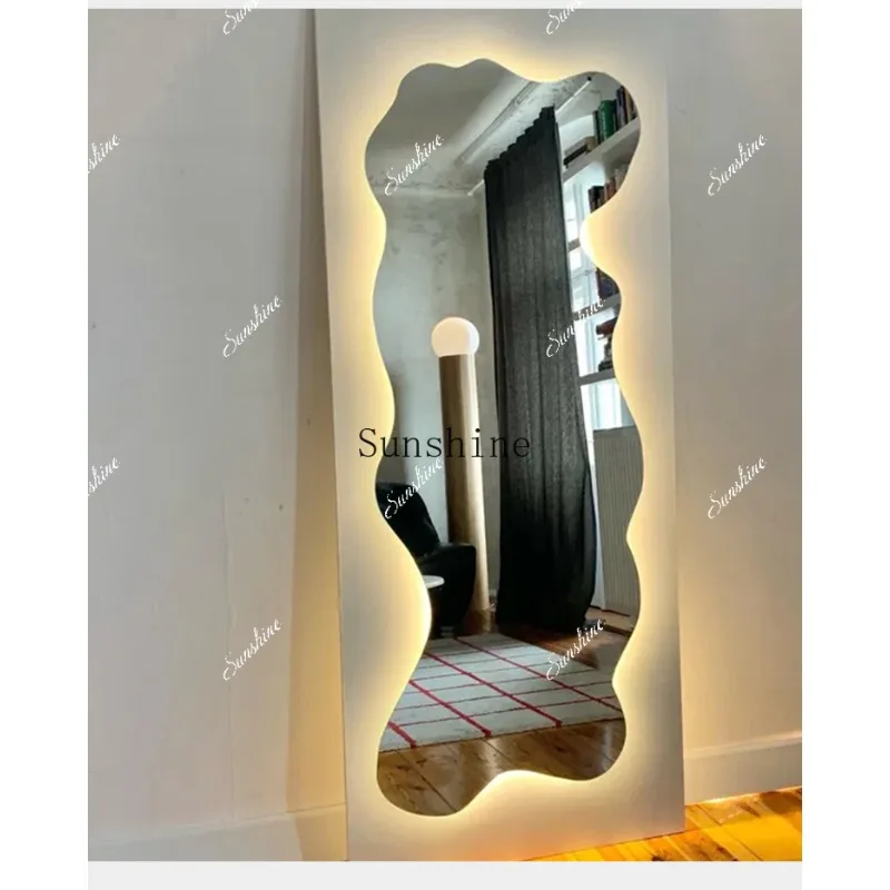 

Living room, bedroom, home clothing store, simple special-shaped wall fitting mirror FT