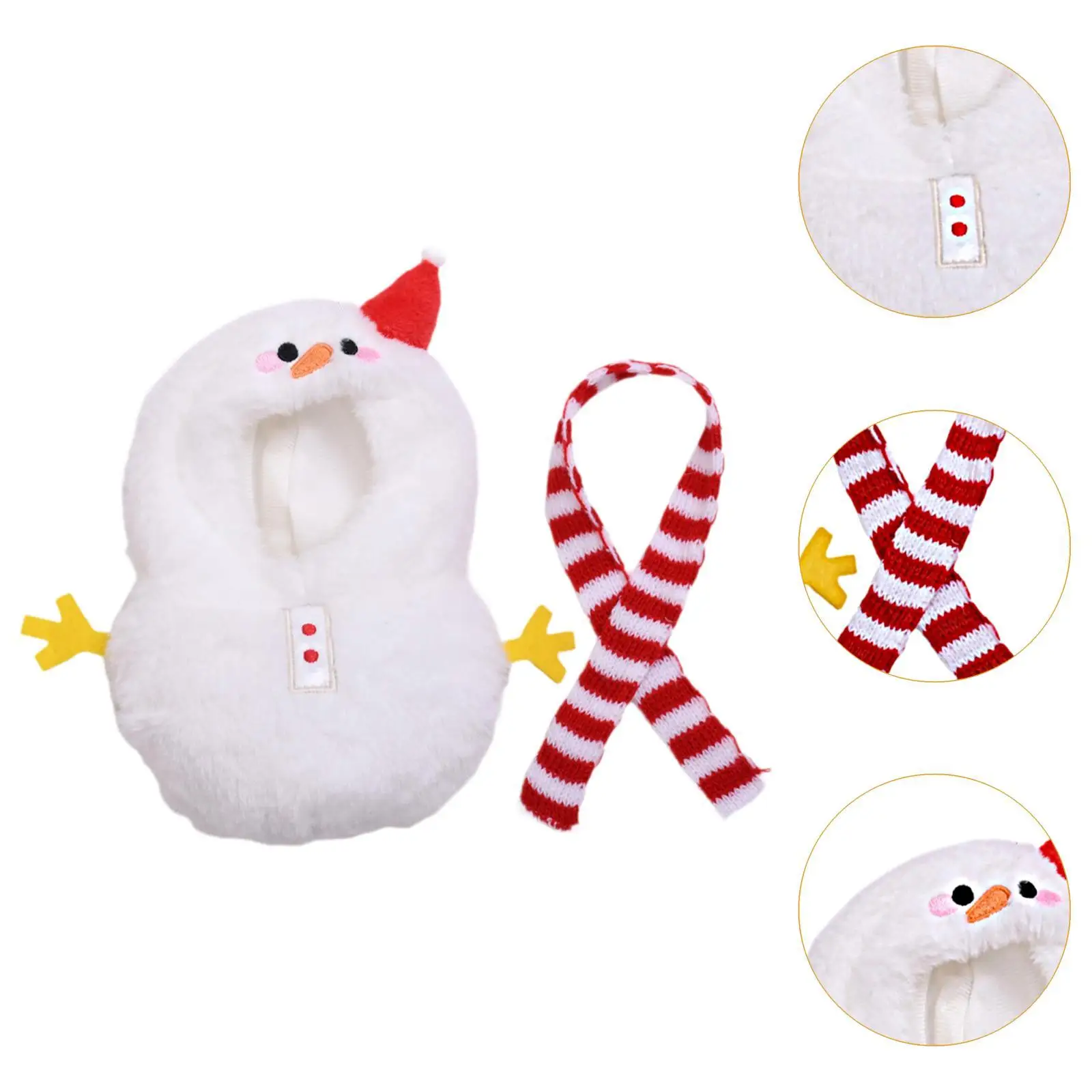 Doll Apparel for Mini Dolls, Snowman Outfit for 5.9inch Figures