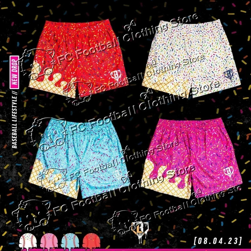 

Summer New Men's Youth Quick-drying Shorts Baseball Sports Shorts Gym Loose Shorts Outdoor Swimming Shorts