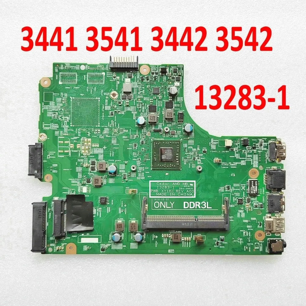 

For Dell Inspiron 3441 3541 3442 3542 Laptop Motherboard E1-6100 13283-1 Mainboard CN-0HMH2G DDR3L E1-6010 second-hand