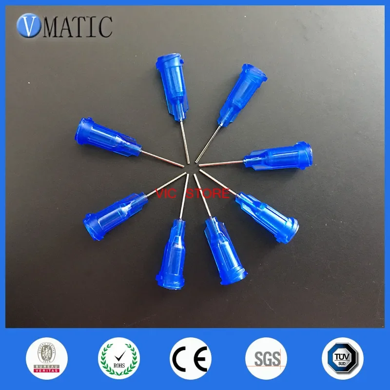 Free Shipping 0.5'' Tube Length 100 Pcs X 22G TE Premier Luer Lock Glue Dispensing Needle Tip 1/2 Inch