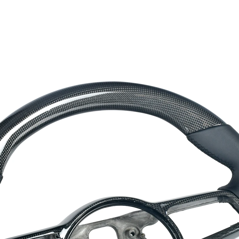 Upgrade Alcantara Leather Steering Wheel Custom Genuine For Porsche Macan Panamera Cayenne 718 911 Carbon Fiber LED Interior