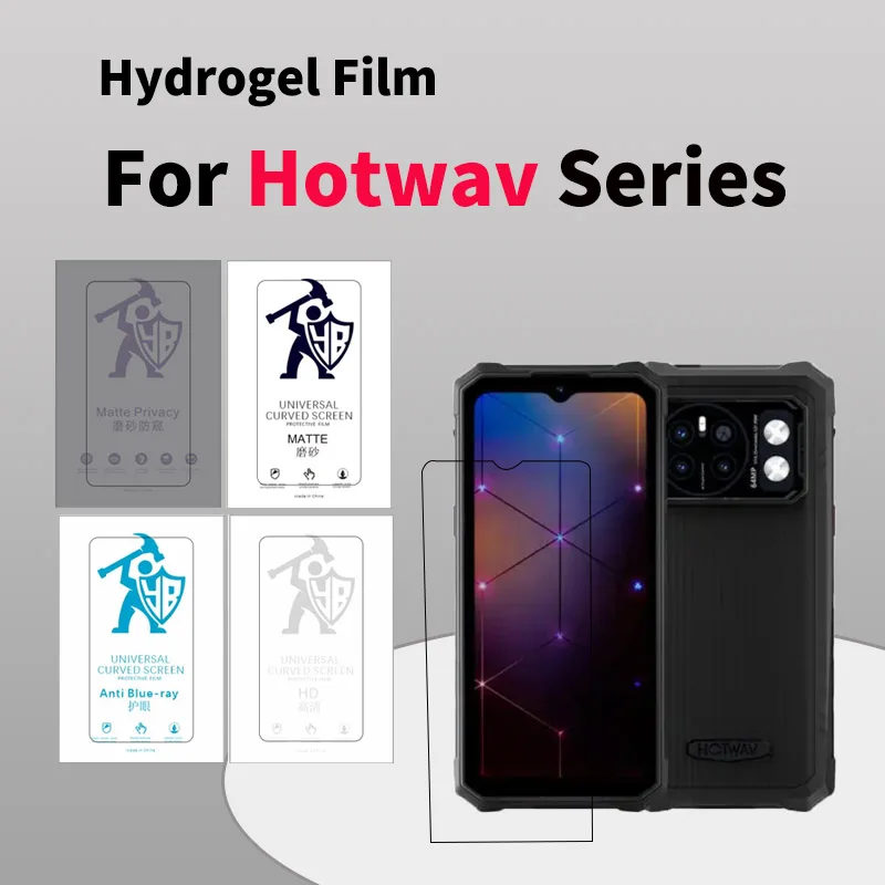 2 шт. для Hotwav Cyber 15 13 Pro Note 15 pro Hyper 7 8 pro, матовая гидрогелевая пленка, защитная пленка для экрана, полное покрытие, гидрогелевая пленка HD