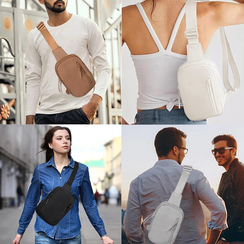 Kleine Brusttasche Hüft taschen für Frauen Geschenk Mode lässig Mädchen Gürtel tasche quadratische Tasche weibliche Schulter Umhängetasche Umhängetasche – Detail 1