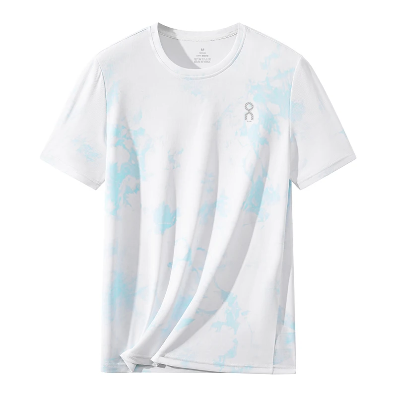 

Мужская повседневная спортивная футболка Qui Dry Breathable Moisture ng ort Sve Hiking Outdoor Fitn Running Mountain Climbi...