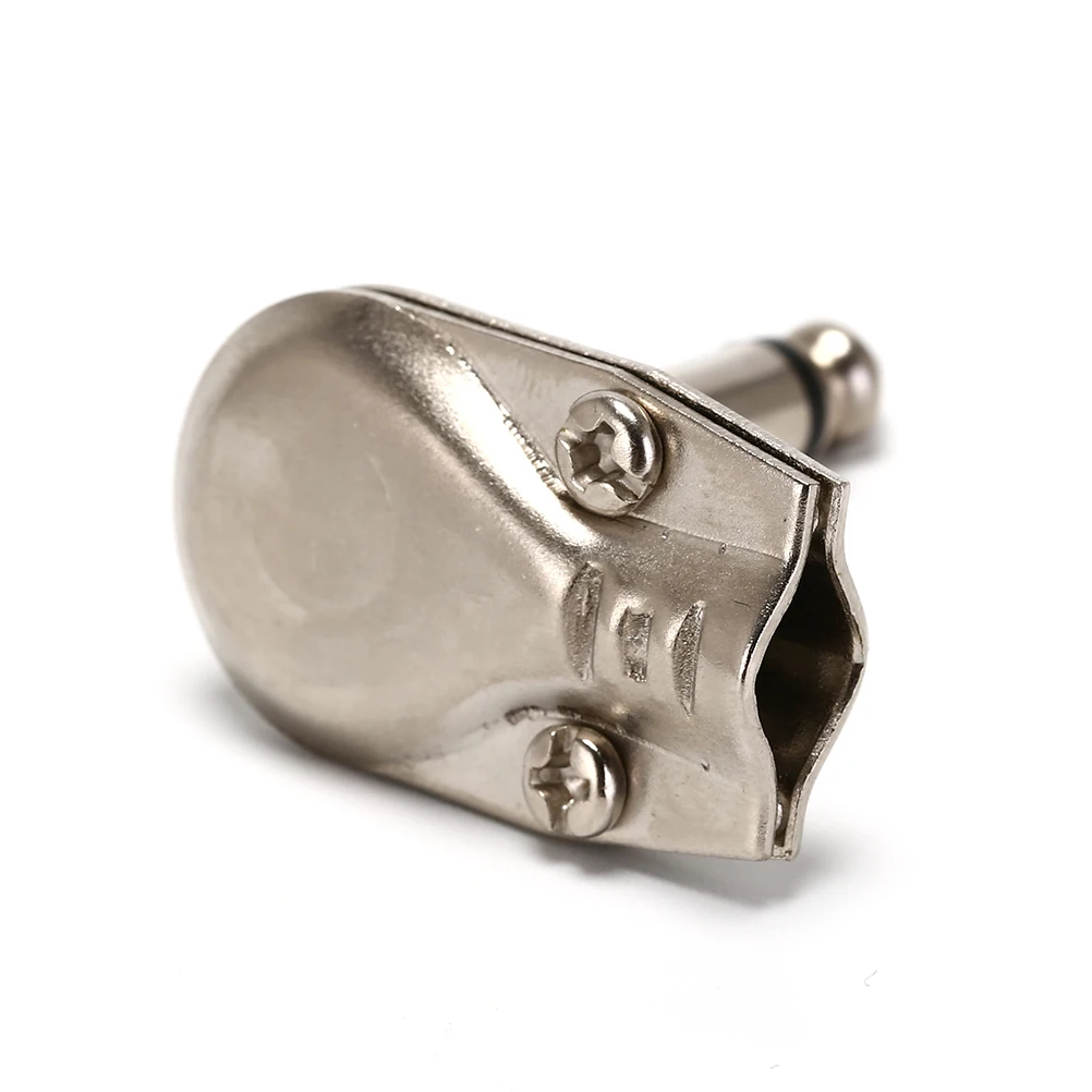 Microphone Amplifier Connector 6.35mm Mono Jack Right Angle Guitar Plug 90-degree Elbow Two-core Audio Effect Pedal