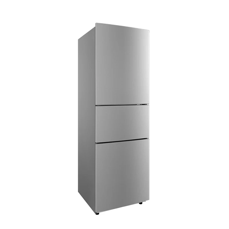 

Small Three Door Household Refrigerator with Compressor Portable Electric Installation for Hotels Apartment Kitchen Smart