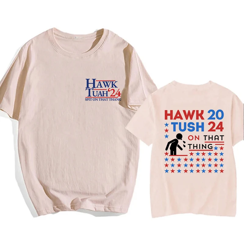 Hot Hawk Tuah 24 Spit on That Thang Mange Tee Shirt Men Women Funny Hip Hop Tshirt Y2k Tops Fashion EU Szie T-shirt Clothes Male