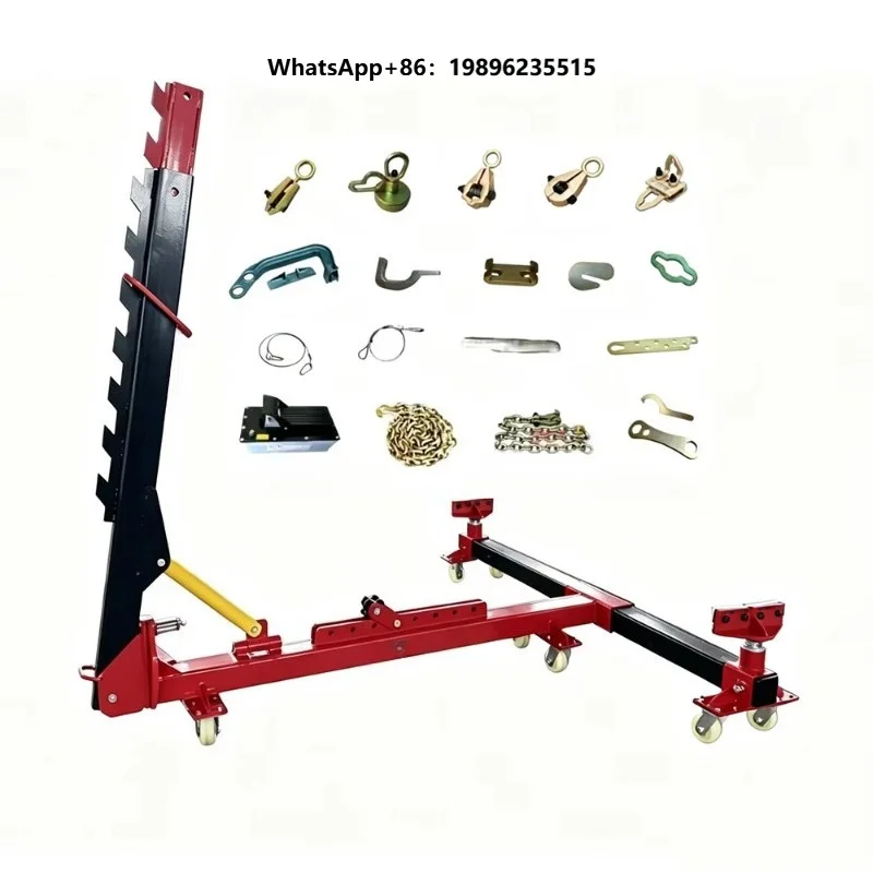 10 Ton Portable Car Pulling Bench Auto Body Frame Repair Machine Mobile Car Frame Straightening Machine