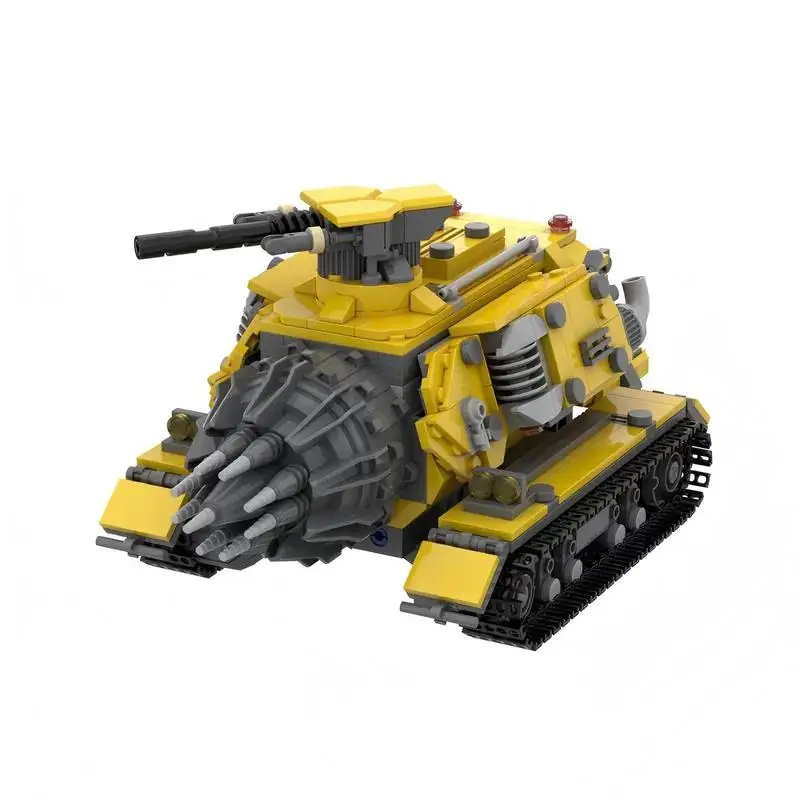 

MOC small particle deep rock Galaxy mine car tank model puzzle boy mosaic building block toy gift ornaments