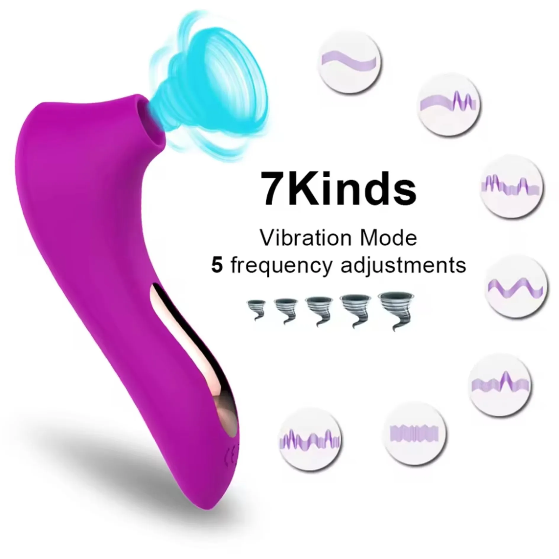 Multifunctional Oral Vacuum Stimulator Sucking Vibration Toy for Women Nipple Clitoral Massage Adult Personal Massager view 2