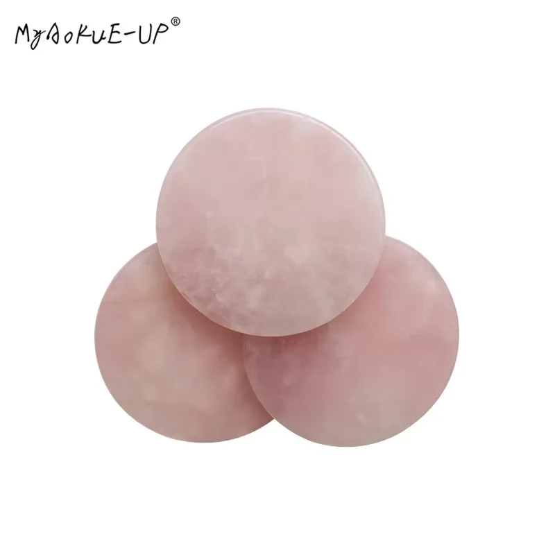 Eyelash Extension Pink Crystal Jade Stone Holder Grafting Tool Lash Glue Adhesive Pallet Lashes Makeup Tools