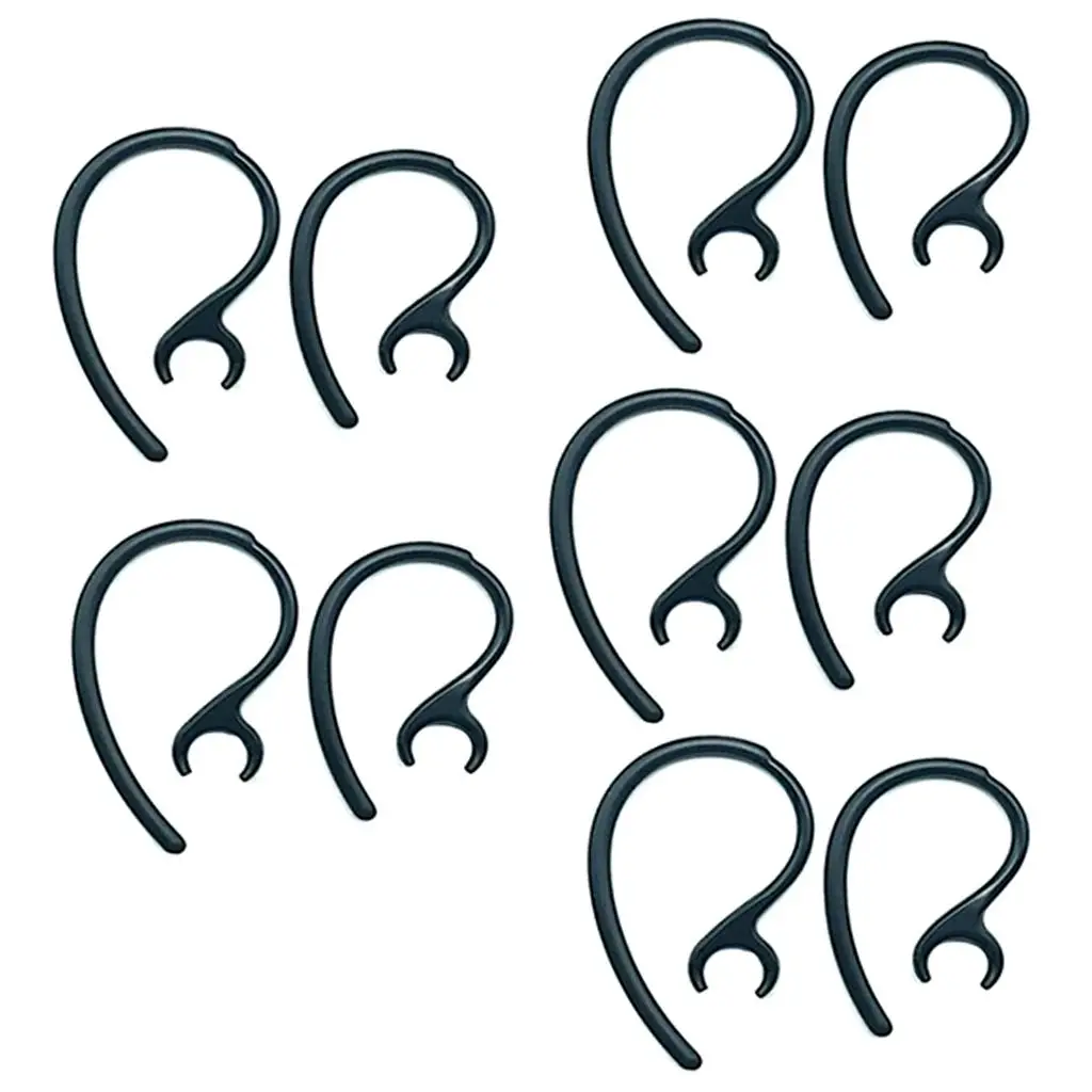 3-6pack 10 Pieces Replacement Earhook Ear Earloop Clip for Headset