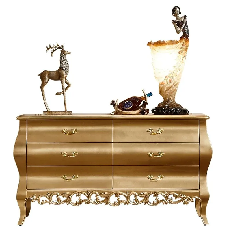 CX French retro light luxury entrance, living room European neoclassical dining side cabinet